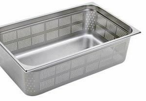 BACINELLA GN INOX 1/1 H.15 FORATA BF1115000
