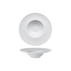 MONACO/PIATTO PASTA CM.25 BIANCO interno cm.12 a/7603