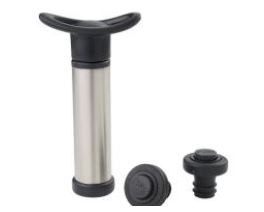 POMPA SALVAVINO INOX+2TAPPI PLASTICA EVA 044350