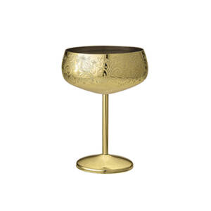 DAMASCO/COPPA CHAMPAGNE CL.46,7 INOX PLACCATO ORO