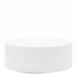 SELECTA/COLONNA GOURMET TONDA BASSA CM.10,5XH.4 BIANCA IN PORCELLANA