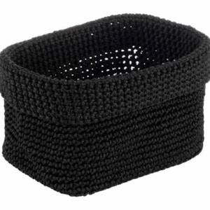 CESTINO PANE UNCINETTO POLIESTERE  NERO CM.24X17,5 H.12
A/30396 APS