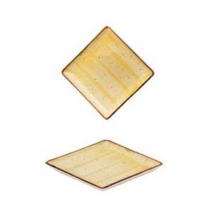 PIATTINO QUADRATO OCRA CM.9,9 SH048