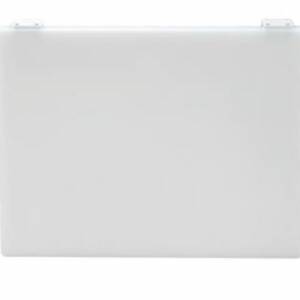 TAGLIERE POLIETILENE cm.60X40X2 CON FERMI/LISTELLO BIANCO