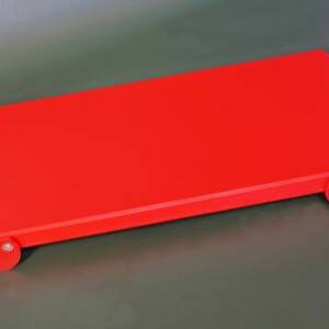 TAGLIERE POLIETILENE cm.60X40X2 CON FERMI/LISTELLO ROSSO