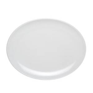 VASSOIO OVALE CM.35,5X28 MELAMINA BIANCA D076 INMIRON
