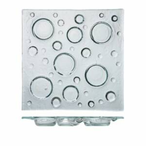 BUBBLE/ANTIPASTIERA QUADRA VETRO 30X30