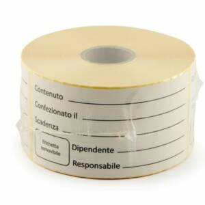 ROTOLO 500 ETICHETTE ADESIVE MM.50X100 REMOVIBILI-STAMPA 1 COLORE
