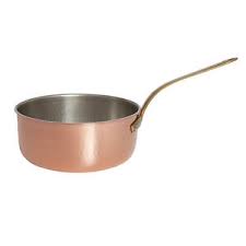 CASSERUOLA ALTA 1/M CM.16 RAME STAGNATO PINTI