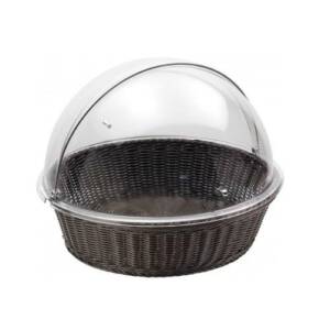 CESTA PANE ROTONDA 48X38,5 C/CUPOLA WENGE PINTI