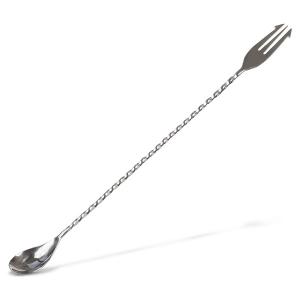 CUCCHIAIO MISCELATORE INOX GRAFITE CON FORCHETTA CM.30 475832 FP