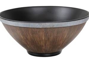 INSALATIERA MELAMINA CM.18 COLOR LEGNO S096818WOOD TOGNANA